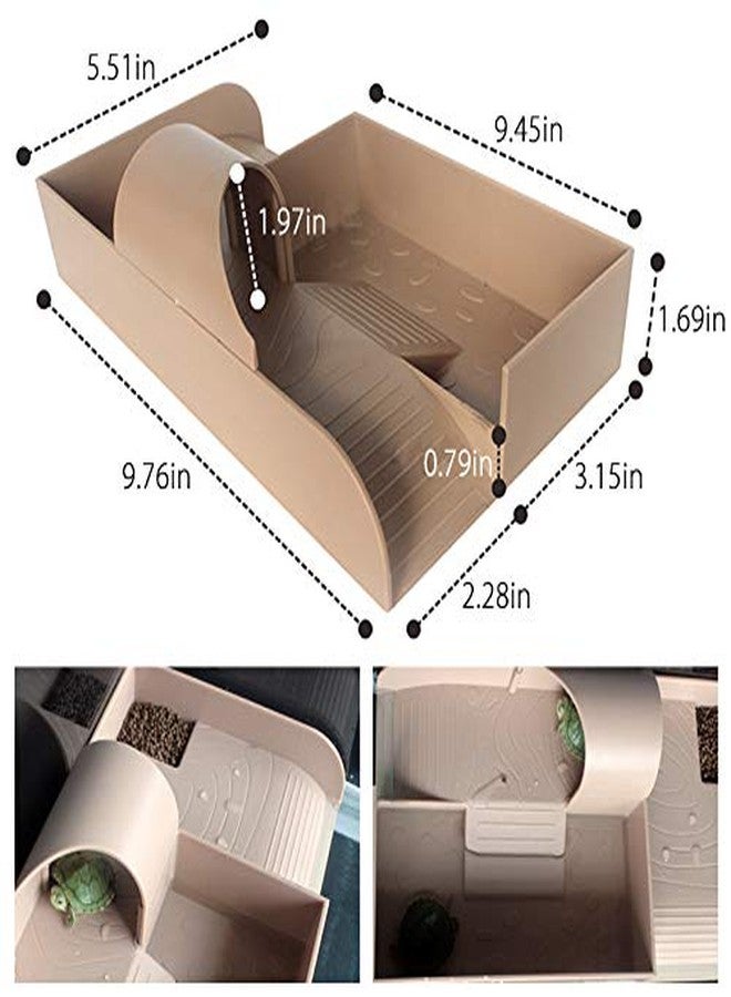 La La Pet Creation Core Deluxe Turtle Lagoon with Basking Ramp Vivarium Box Reptile Habitat for Tortoise Amphibious Aquariums Tank - Image 2